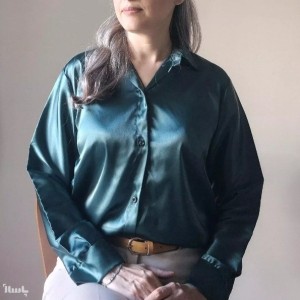 شومیز ساتن رنگی