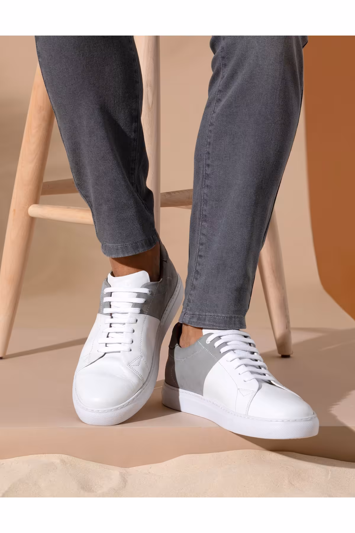 کفش های کژوال چند رنگ مردانه روزمره خاکستری روشن Pierre Cardin