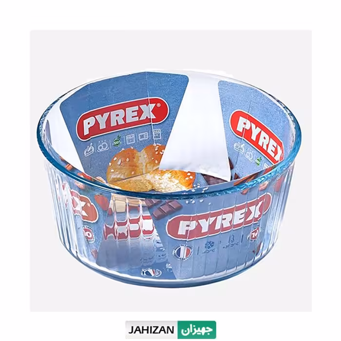 ظرف پیرکس گرد کیک پز مدل 833 (21 سانت)