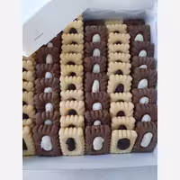 کوکی دو رنگ کره ای و شکلاتی(ارسال پسکرایه)