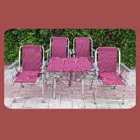 صندلی مسافرتی چهار پایه ای استرانگ (ست 4 نفره)