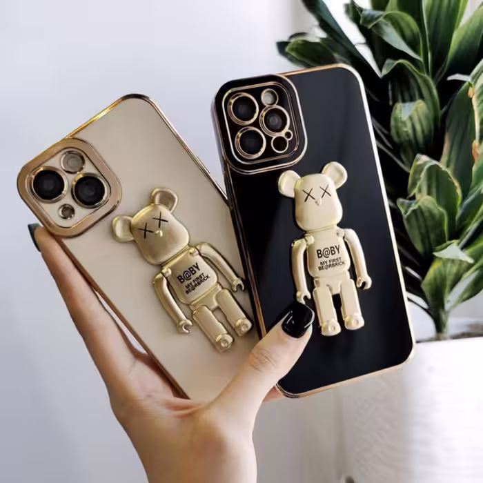 قاب گوشی خرس طلایی استندشو