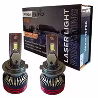 هدلایت دو طرفه مانسا مدل V8 PRO پایه H7 بسته دو عددی