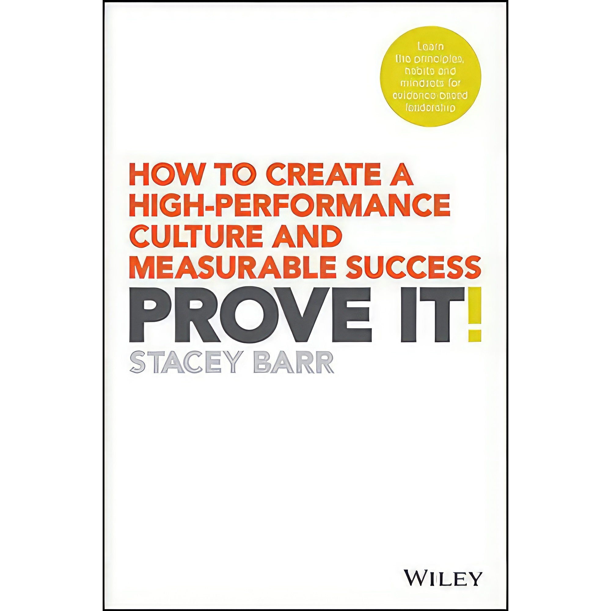 کتاب زبان اصلی Prove It اثر Stacey Barr انتشارات Wiley