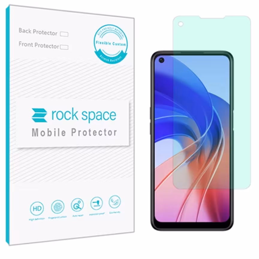 گلس اپو A55 مدل نانو هیدروژل گرین لایت برند راک اسپیس