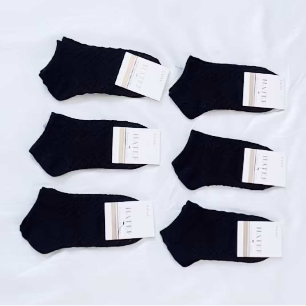 جوراب مچی مشکی طرح دار اسپرت