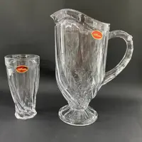 پارچ و لیوان تولیپ ساده (ارسال با باربری)