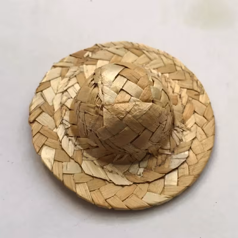 کلاه فانتزی دکوری حصیری بسته 2