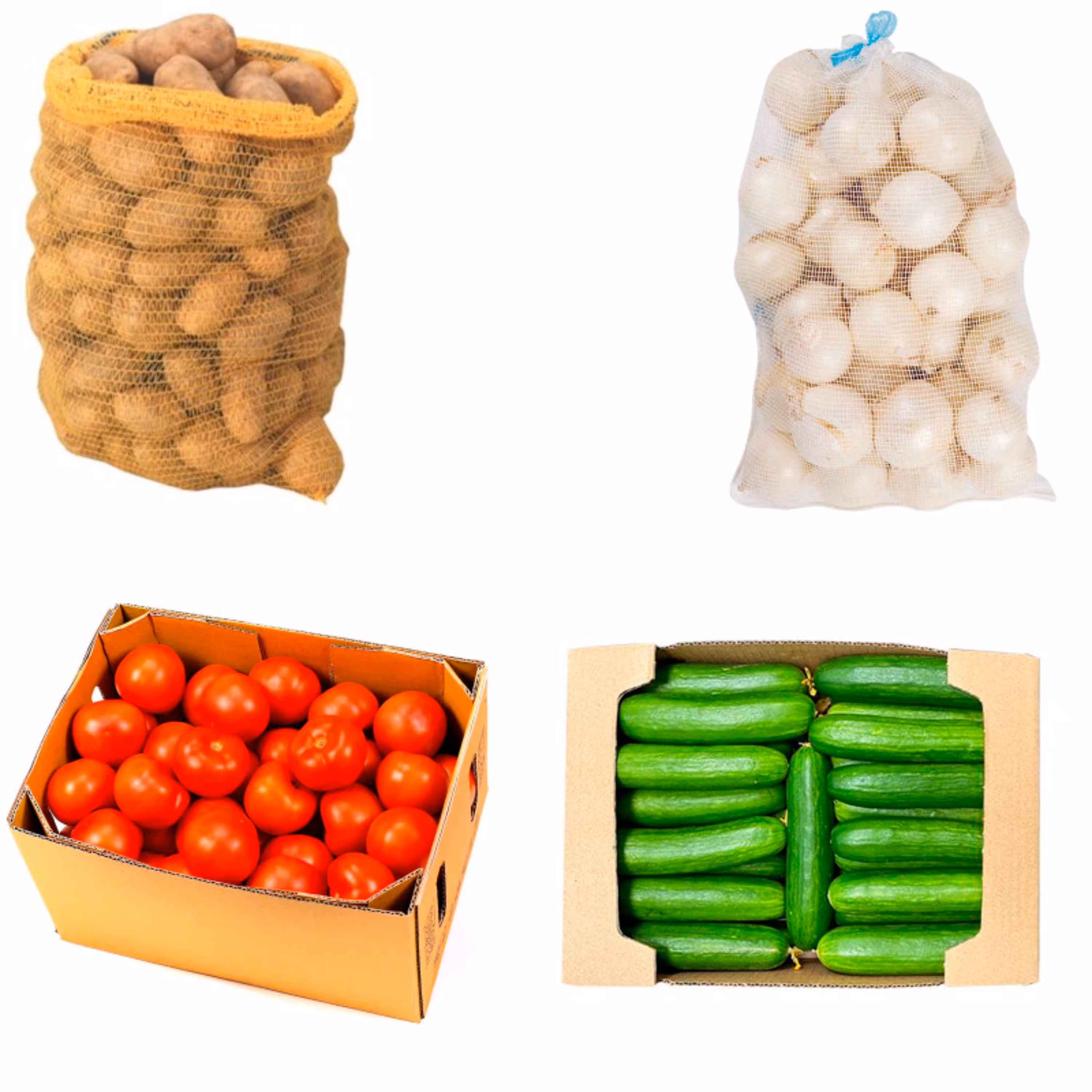 سیب زمینی پیاز خیار و گوجه - 20 کیلوگرم