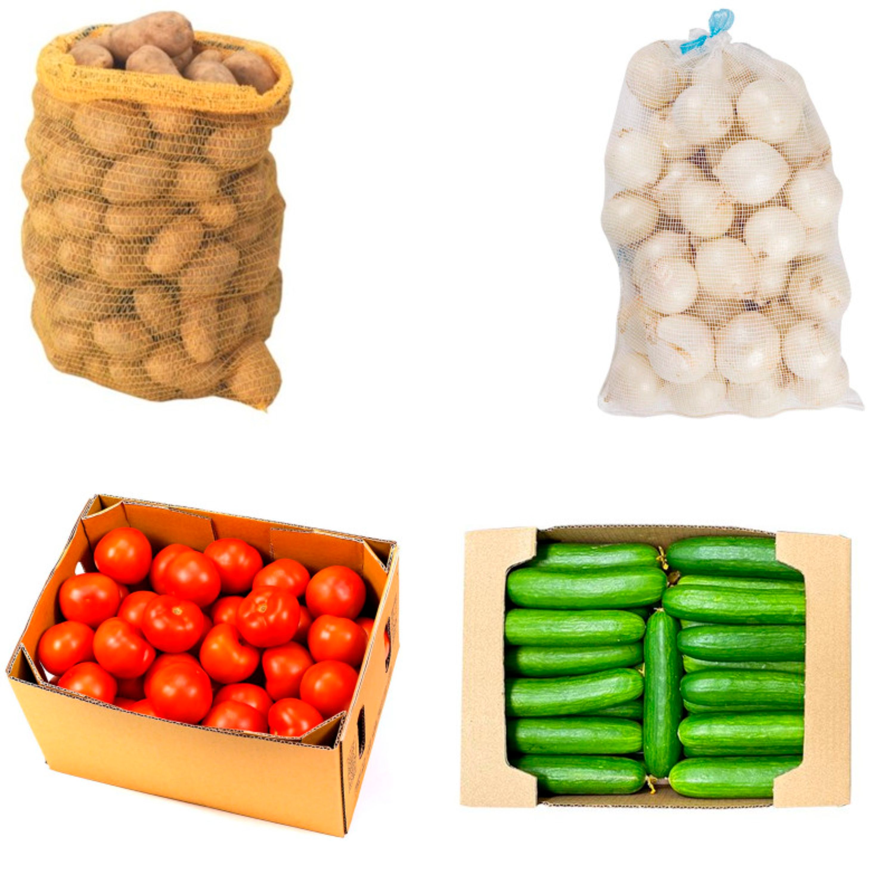 سیب زمینی پیاز خیار و گوجه - 20 کیلوگرم