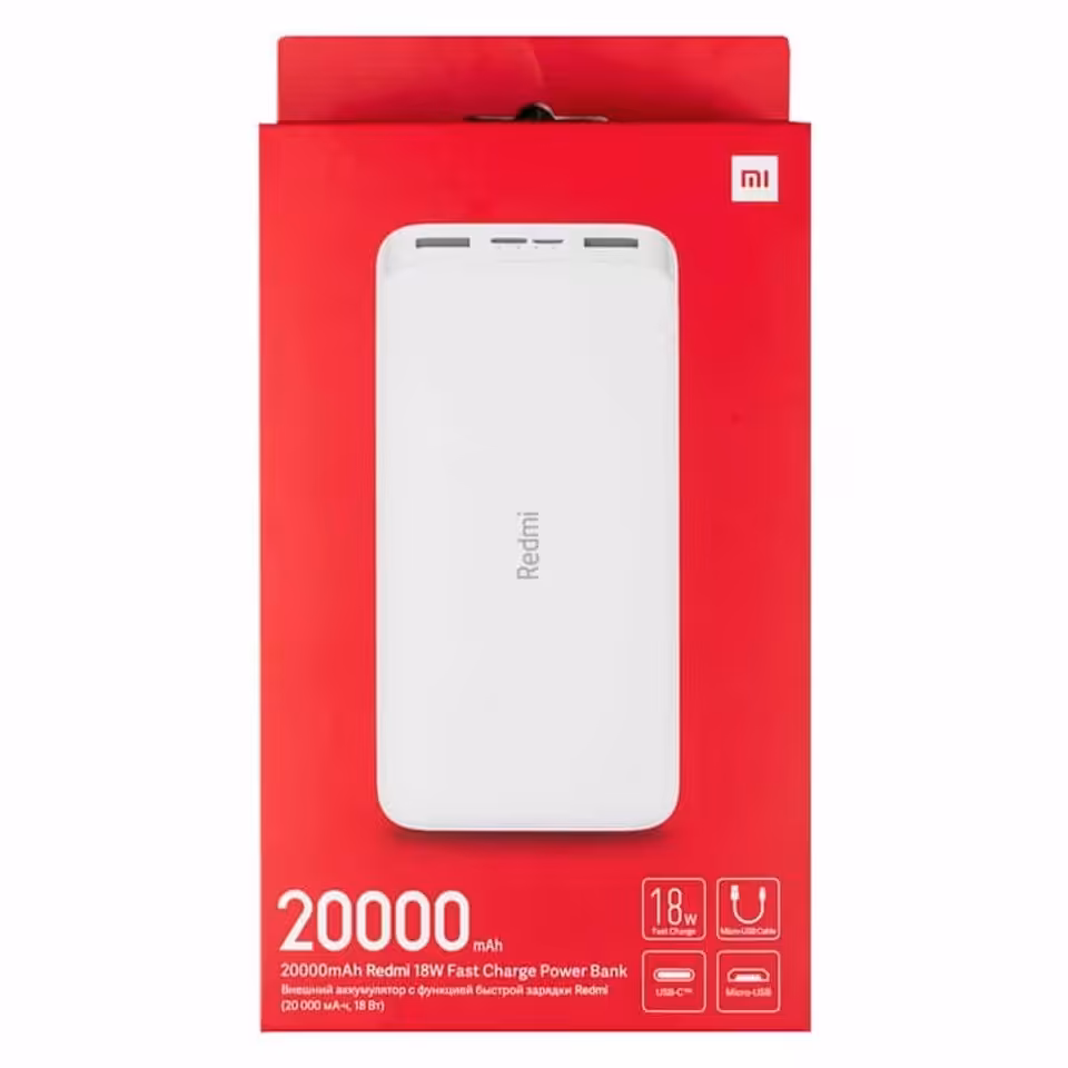 پاوربانک 20000 شیائومی اورجینال 18 وات با گارانتی نیکوان