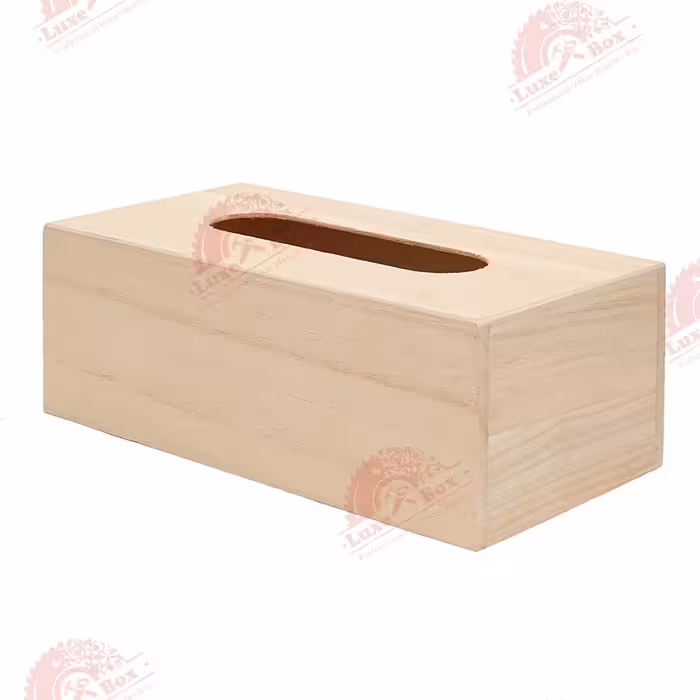 جعبه چوبی دستمال کاغذی لوکس باکس کد 905