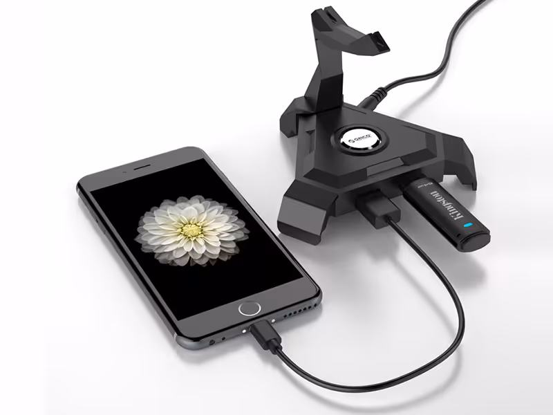 هاب یو اس بی 4 پورت قابل حمل اوریکو ORICO-LH4-U2 4 Port USB2.0 Cable Management HUB