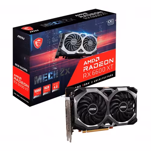 کارت گرافیک ام اس آی مدل ‎ Radeon RX 6600 XT MECH 2X 8G OCV1حافظه 8 گیگابایت