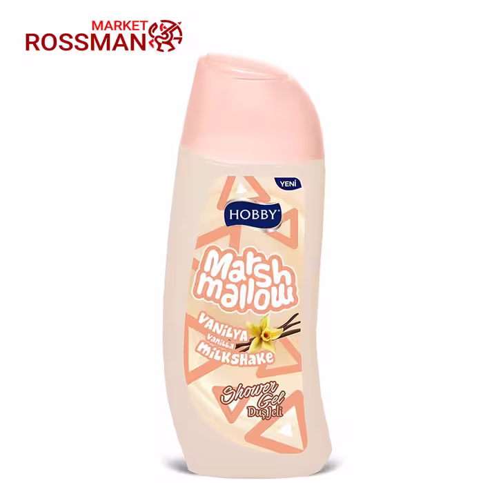 شامپو بدن هوبی Hobby مدل Marshmallow وانیلی حجم 500 میلی لیتر