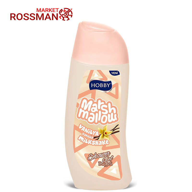 شامپو بدن هوبی Hobby مدل Marshmallow وانیلی حجم 500 میلی لیتر