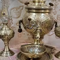 سماور برنجی  گازی و زغالی