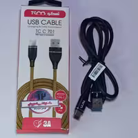 کابل تایپ سی یک متر جریان 3 آمپر تسکو مدل  TC 701