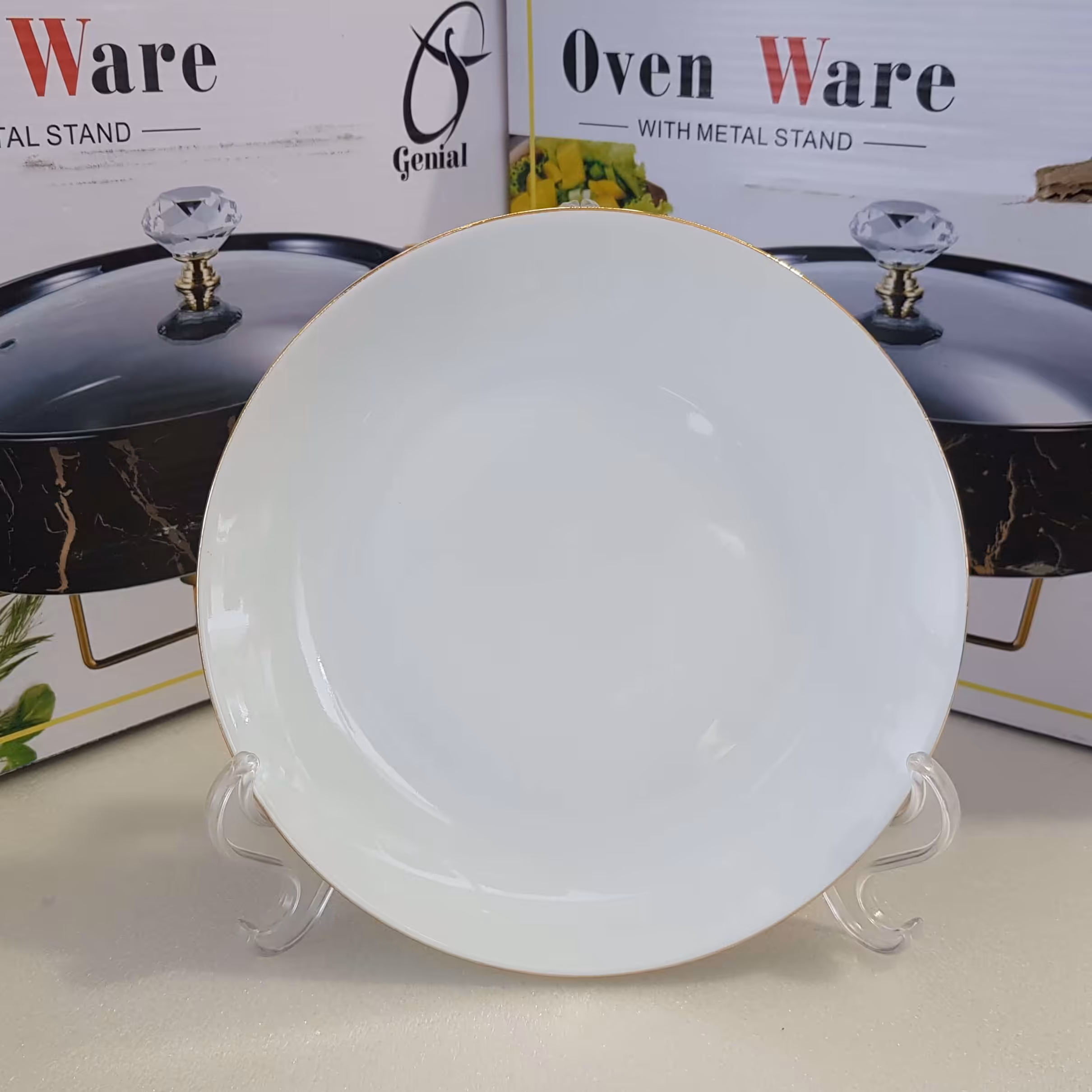 6 عدد بشقاب پیش دستی 19  لب طلا لورین(LAURION)مدل دیپلمات