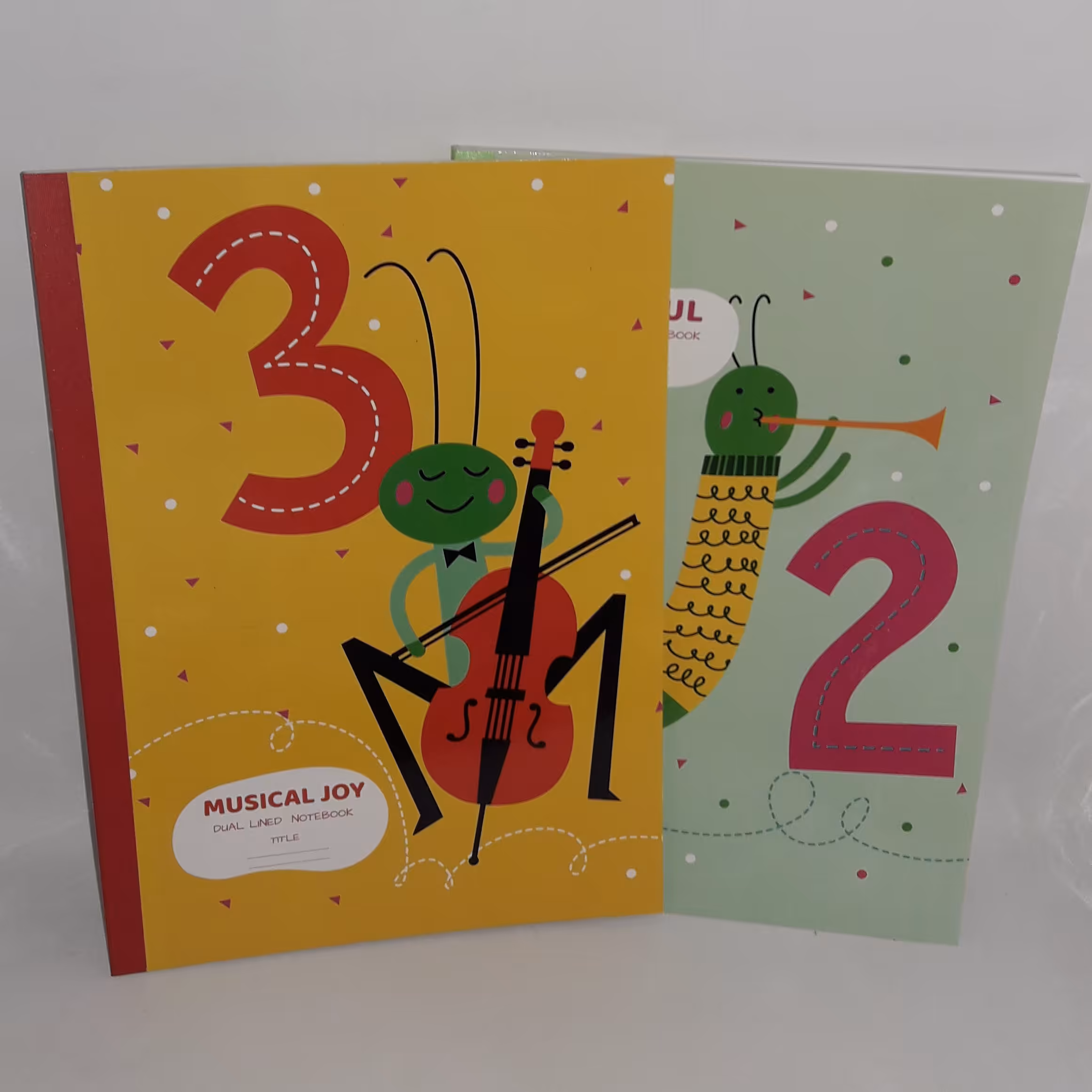 دفتر 60 برگ زبان انگلیسی دو خط ته چسب مارک پاپکو 