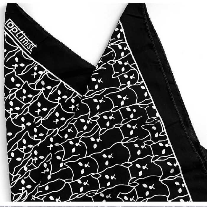 باندانا گربه ای مشکی 77 سانت پارچه ای برند Optimist