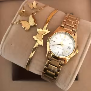 ست ساعت کاسیو و پک نیم ست پروانه ای