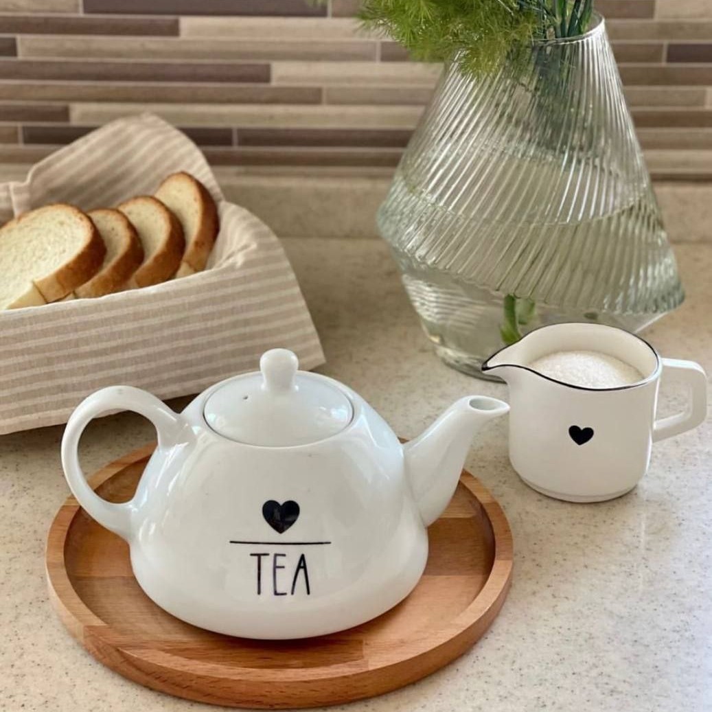 قوری سرامیکی تکست  تک رنگ