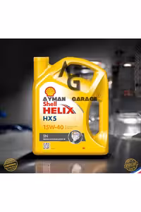 روغن و مکمل موتور HELIX HX5 15W 40 ORIJINAL MINERAL OIL MOTOR 4 LITER Shell