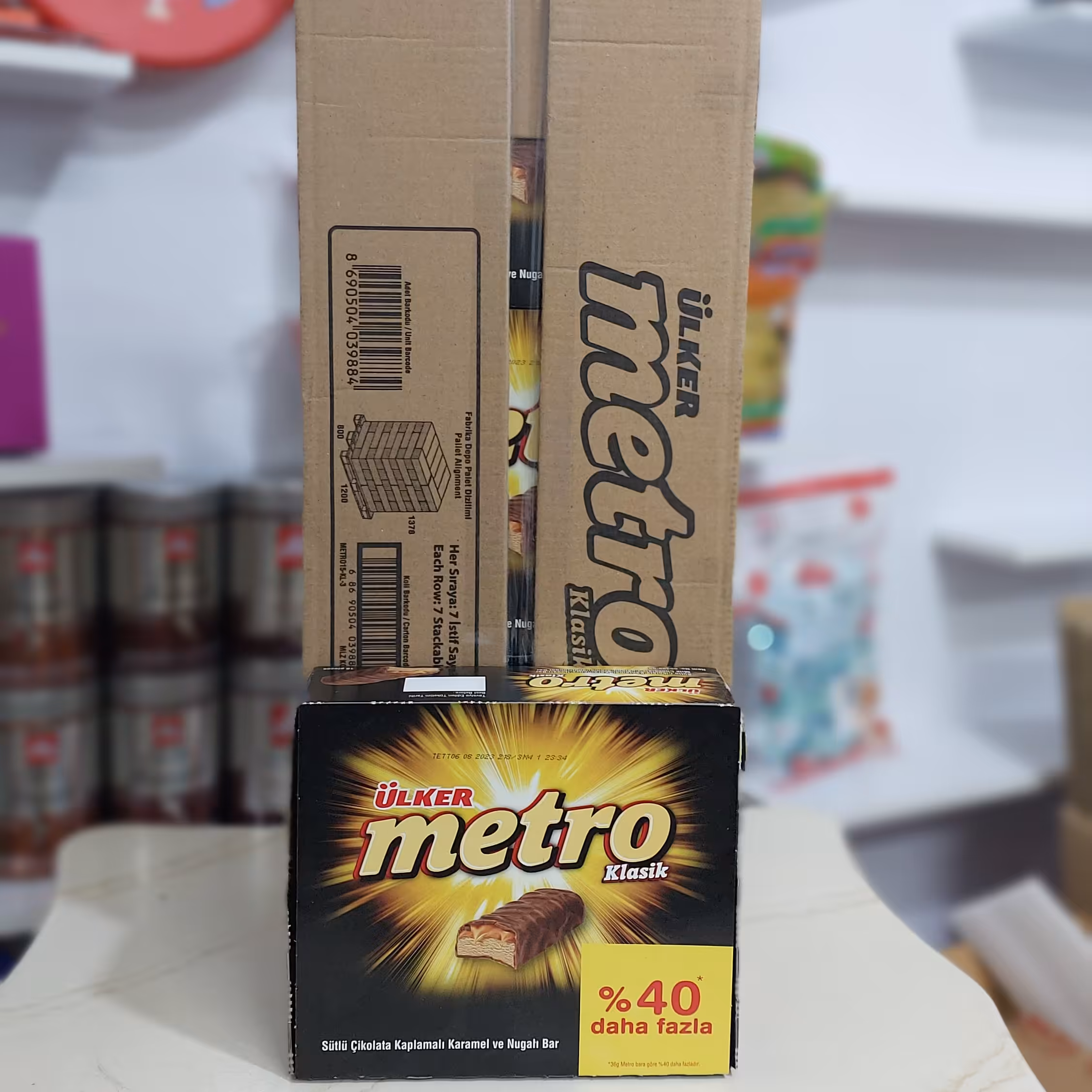 شکلات مترو کارتن مادر6بسته18عددی اصلی ارسال رایگان سراسر کشور شکلات مترو اصلی6بسته18عددی