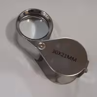 ذره بین 30x  فلزی - مناسب جواهر شناسی - خواندن قطعات الکترونیک - کانی شناسی و--
