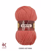 کاموا اوزای گلبهی تیره 1006ضخیم  نرم و با کیفیت خوب برای بافت کودک و بزرگسال