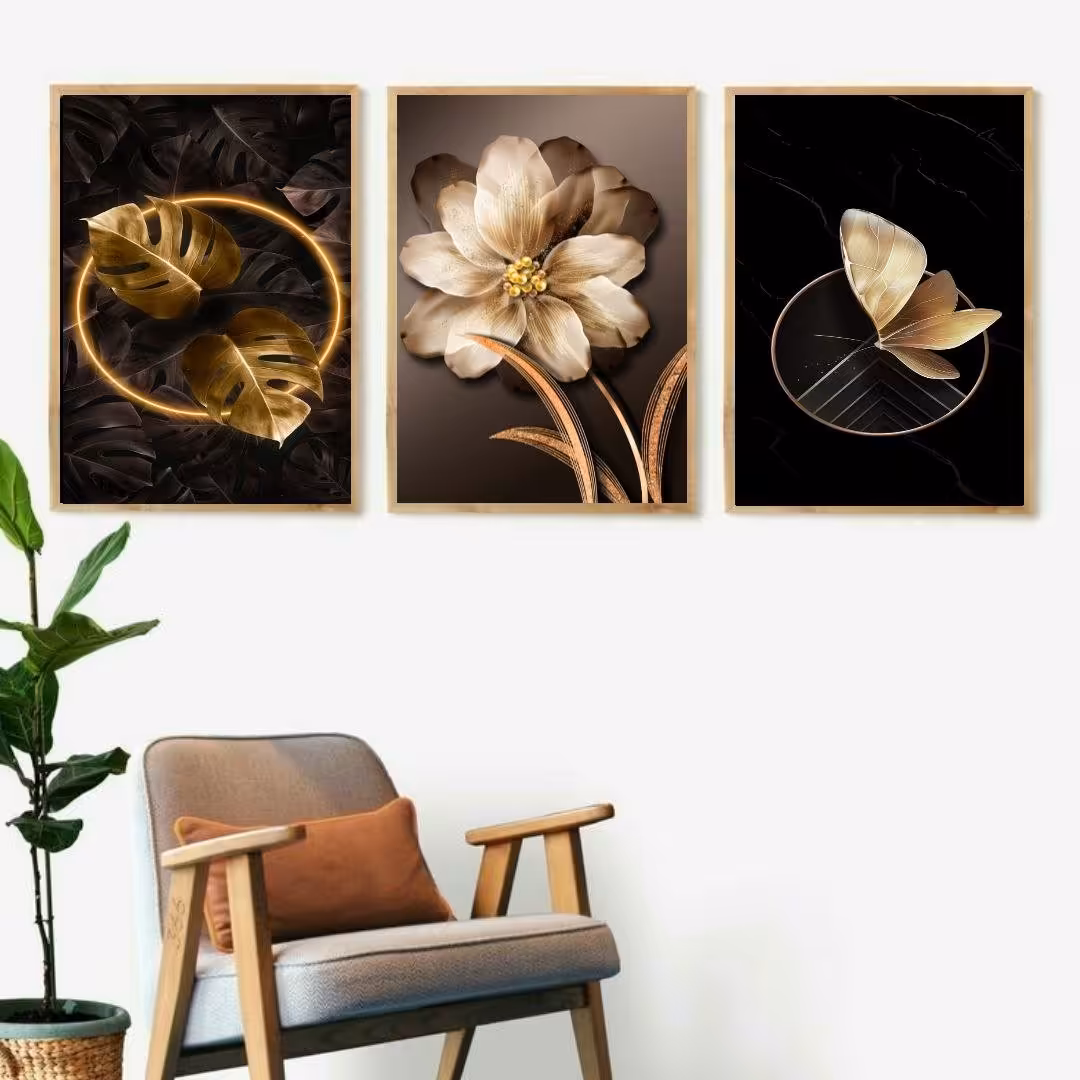 تابلو دکوراتیو 3تیکه  کد 00102