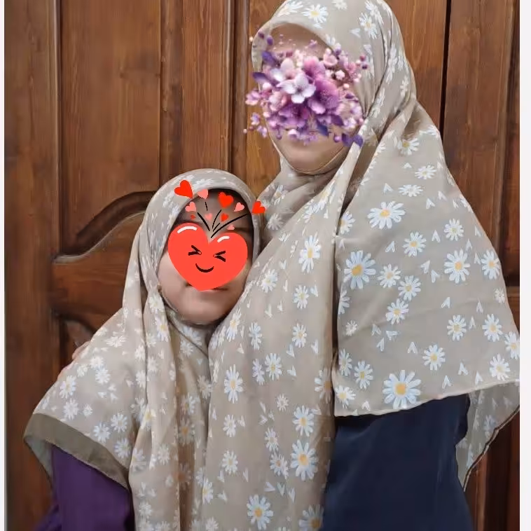 روسری زنانه و دخترانه بابونه ست مادر دختری