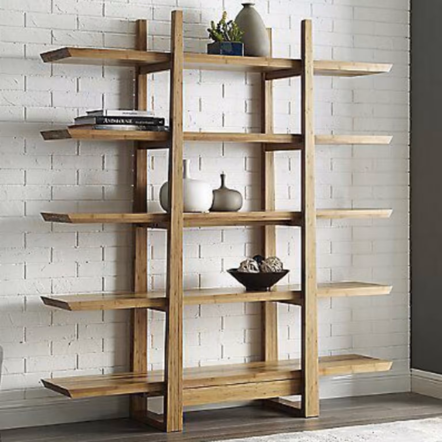 قفسه کتاب و دکوری چوبی کد B07 (مستقیم از تولیدکننده) -ارسال با باربری رایگان