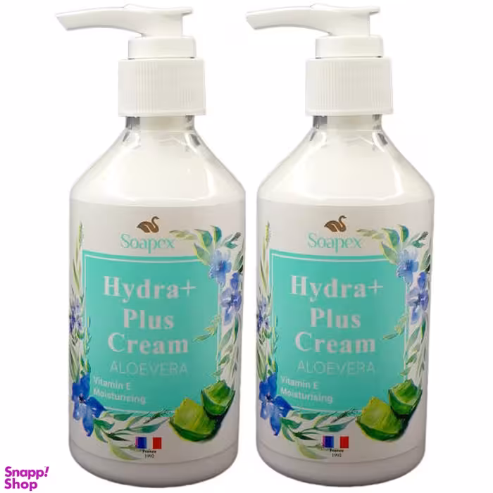 کرم مرطوب کننده سوپکس (Soapex) مدل HYDRA PLUS حجم 250 میلی‌لیتر بسته 2 عددی