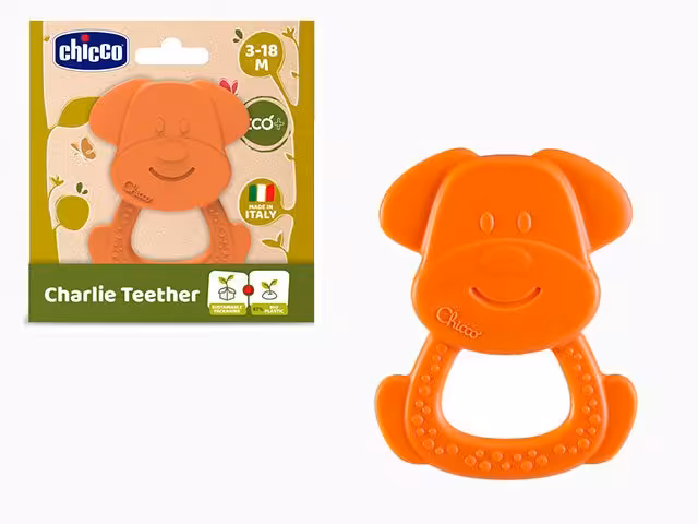 دندان گیر تمام حلقه ای سیلیکونی گیاهی چیکو مدل سگ 010488 chicco