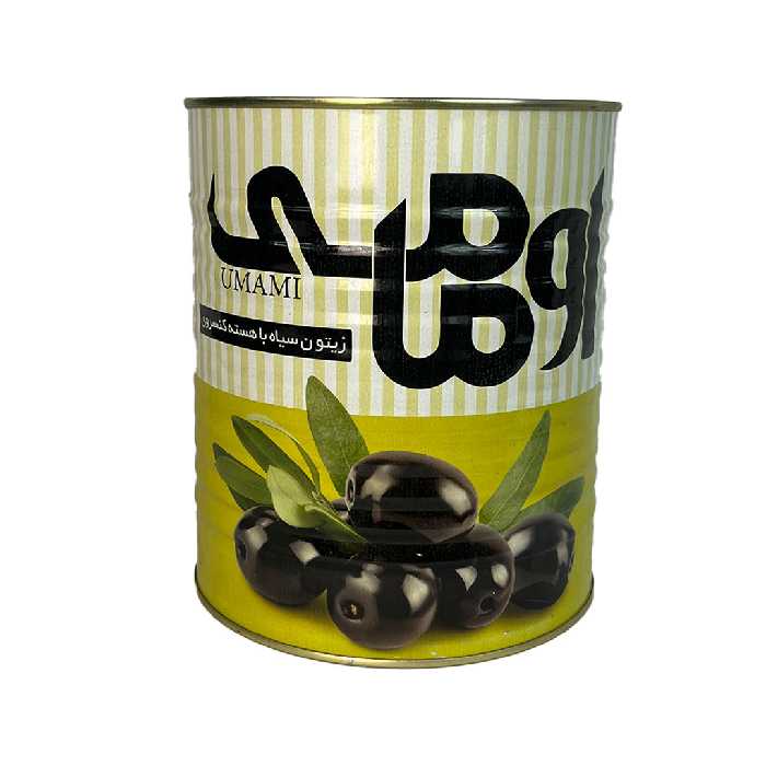 زیتون سیاه سوپر قوطی 3 کیلو اومامی
