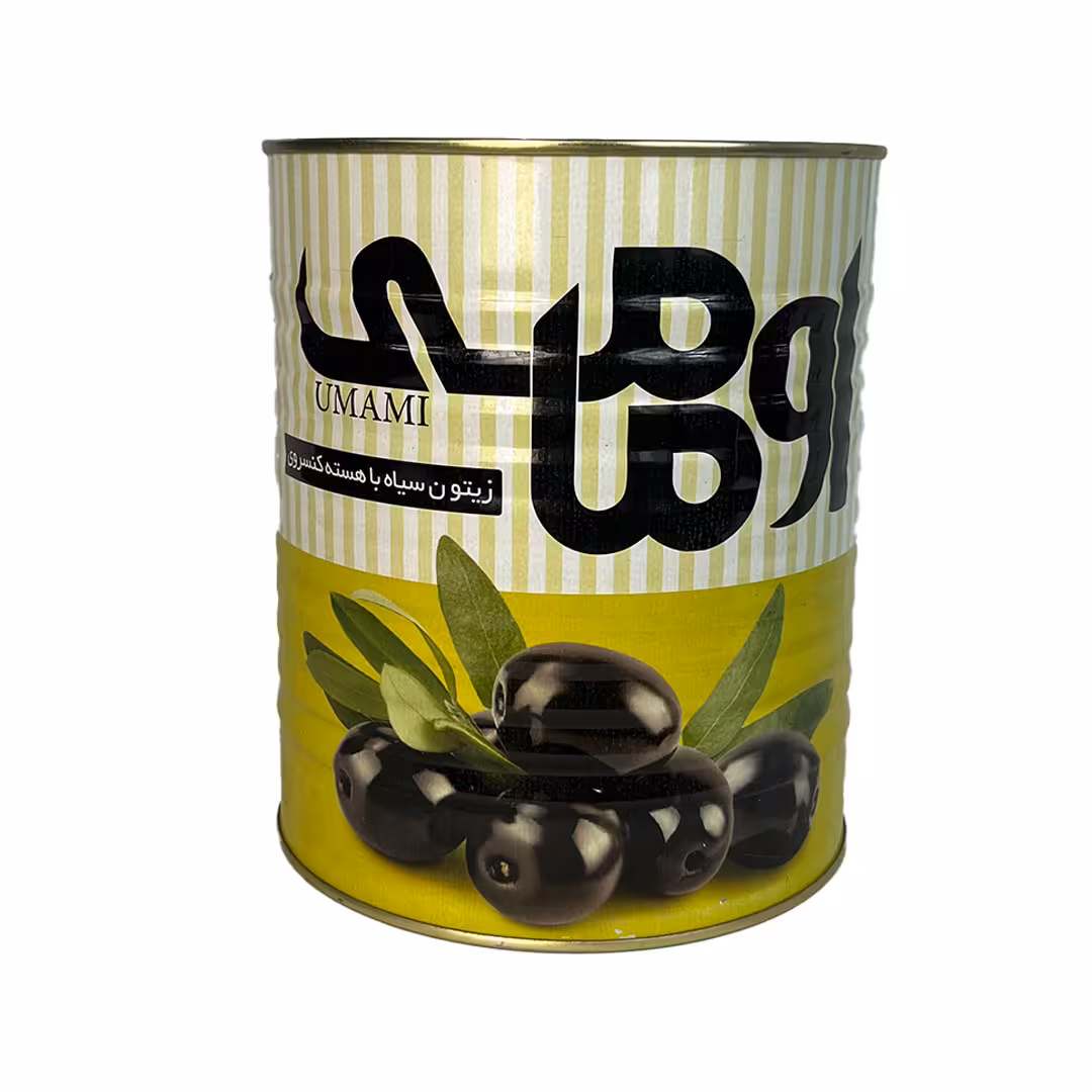 زیتون سیاه سوپر قوطی 3 کیلو اومامی