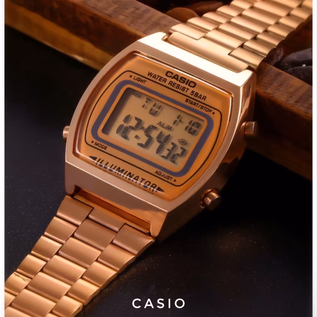 ساعت کاسیو نوستالوژی به همراه اشانتیون و جعبه هدیه و باتری اضافی و ارسال رایگان 