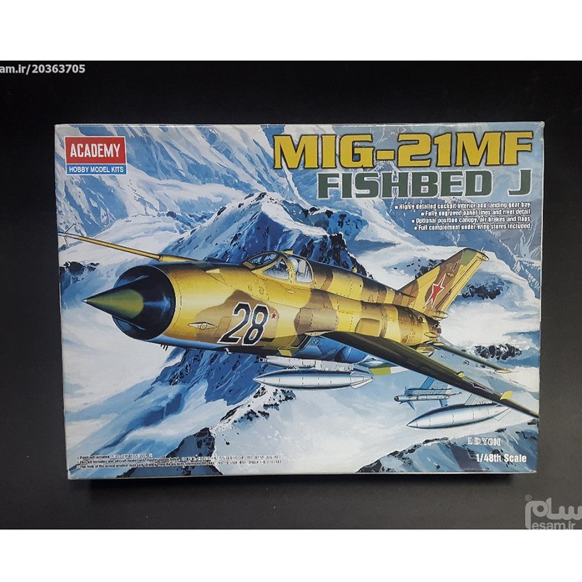 ماکت هواپیمای MIG-21MF FISHBED J مقیاس 48