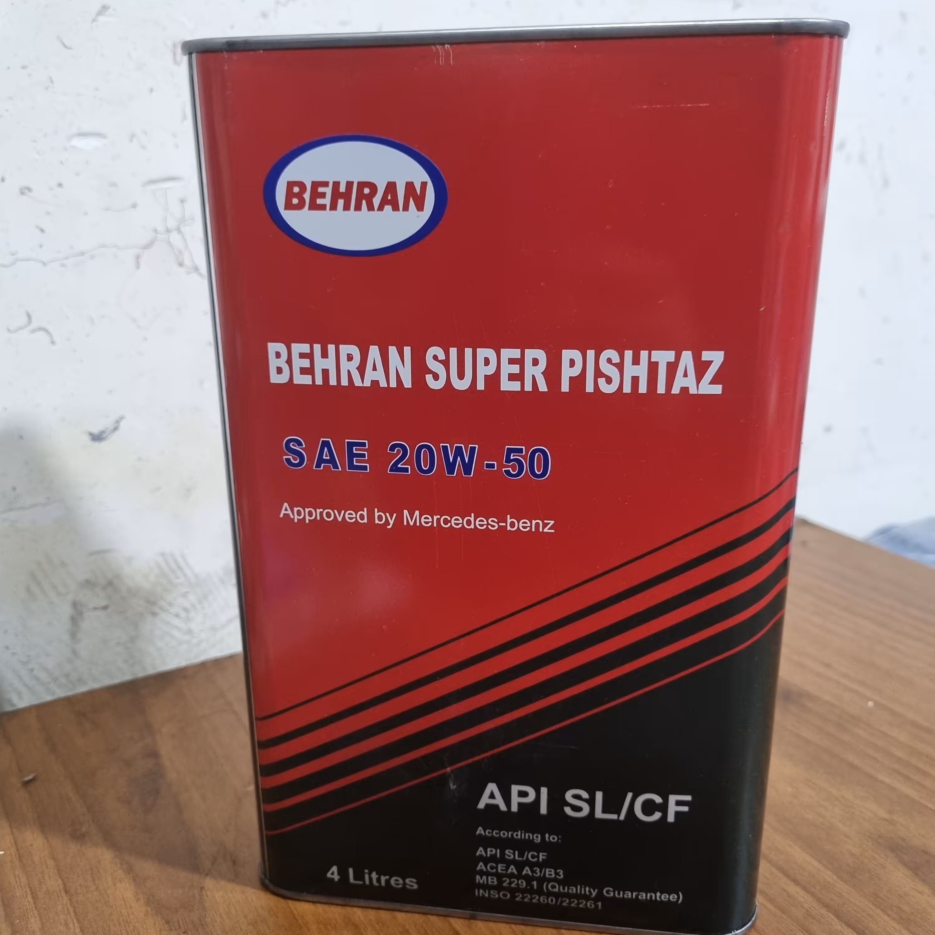 روغن موتور بهران سوپر پیشتاز مدل 20w-50 4 لیتری 