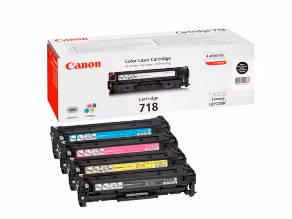 ست کارتریج تونر چهار رنگ کانن مدل 718