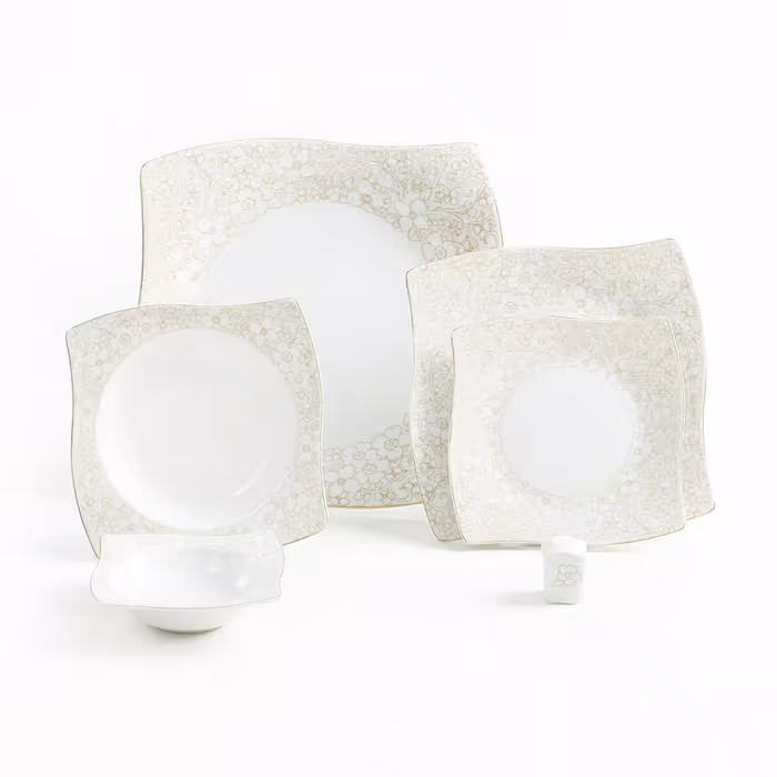 سرویس چینی زرین 6 نفره غذاخوری کاترین (30 پارچه)