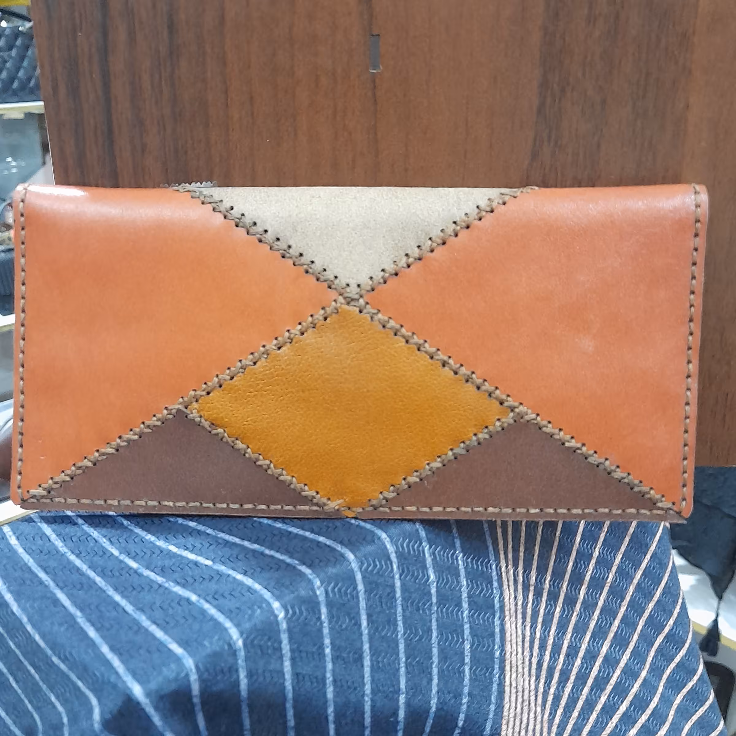 کیف پول چند تیکه چرم طبیعی