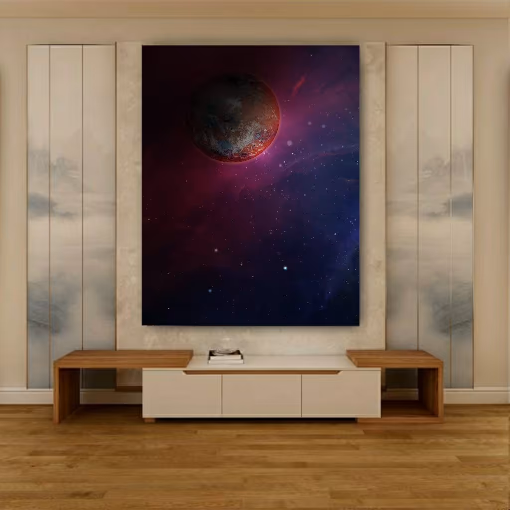 تابلو بوم طرح کهکشان رویایی