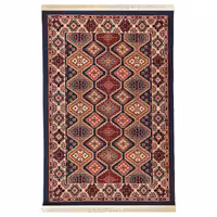 گلیم ماشینی یک و نیم متری  (1.5-1) -  طرح لوزی