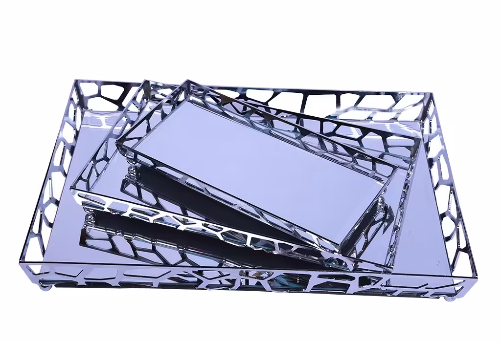 سینی آینه ای سالی نو طرح سنگی