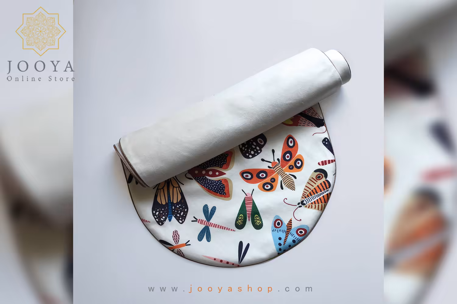 رانر لبه گرد طرح پروانه