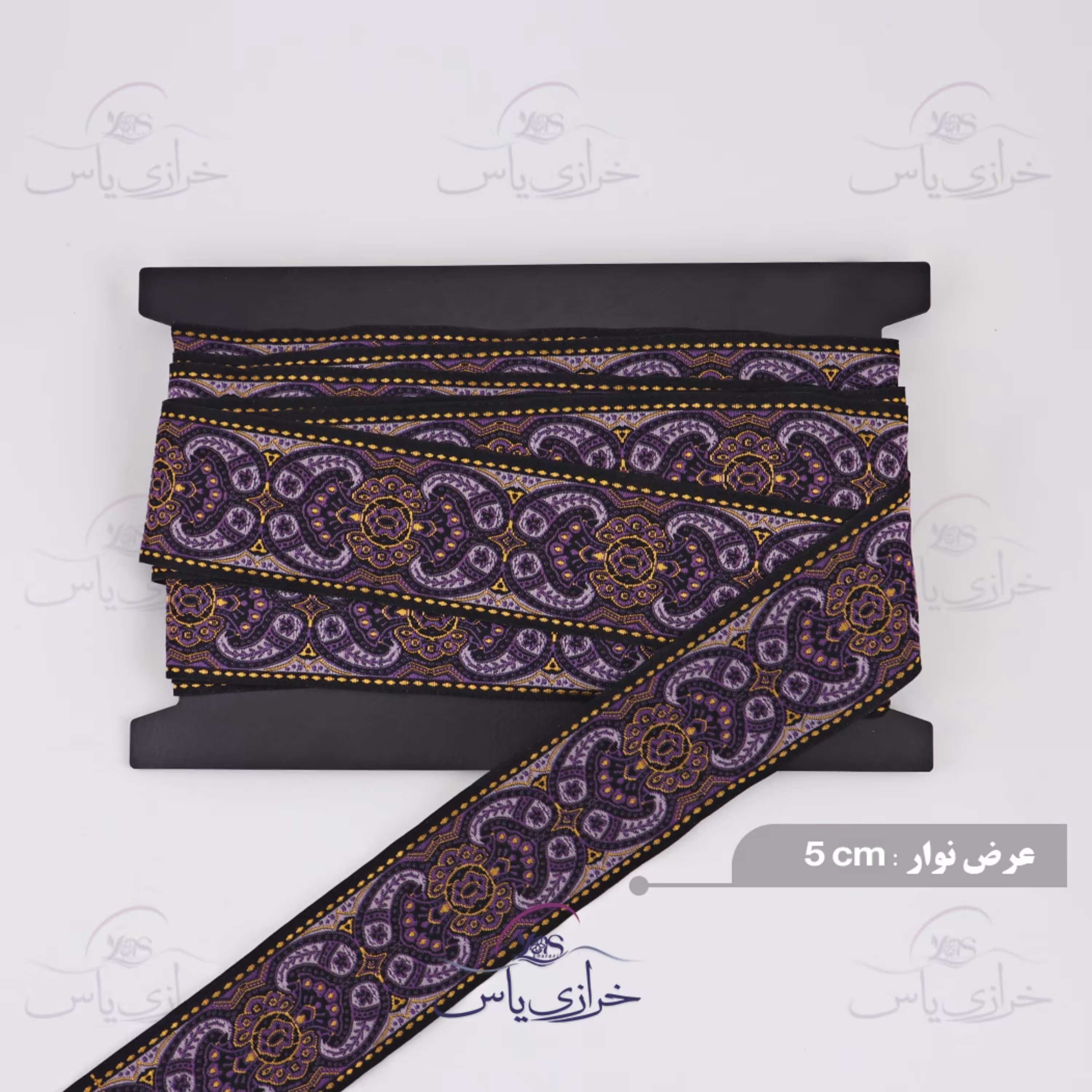 نوار سنتی بافت عرض 5 سانت کد 61