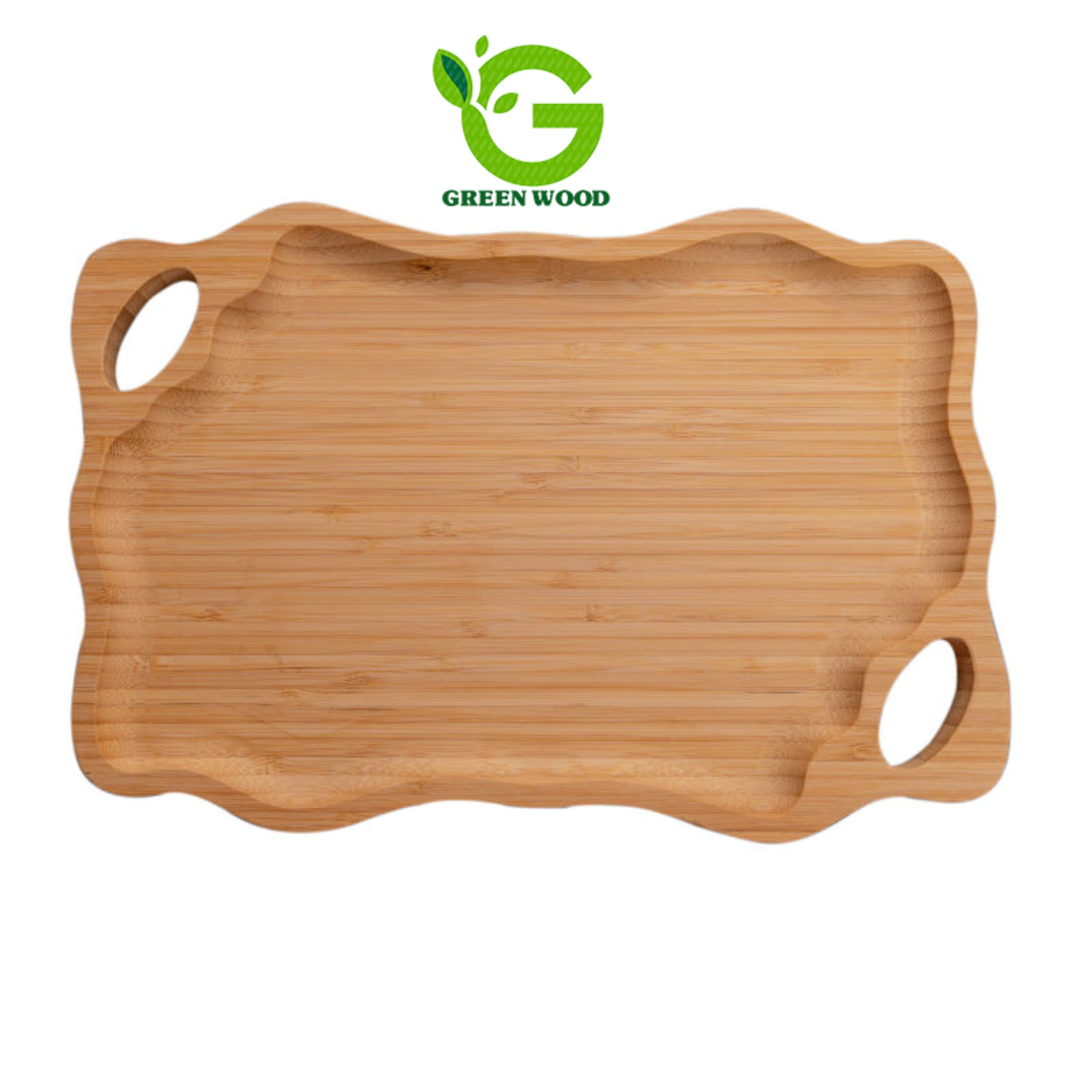 سینی پذیرایی چوبی بامبو(سینی سرو سینی پذیرایی)مدل L315 کد Gw50501033